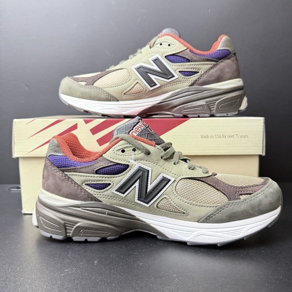 New Balance 990v3 Men's Made In USA Teddy Santis Tan Orange 2023 Size 7.5 Shoes - Picture 3 of 16